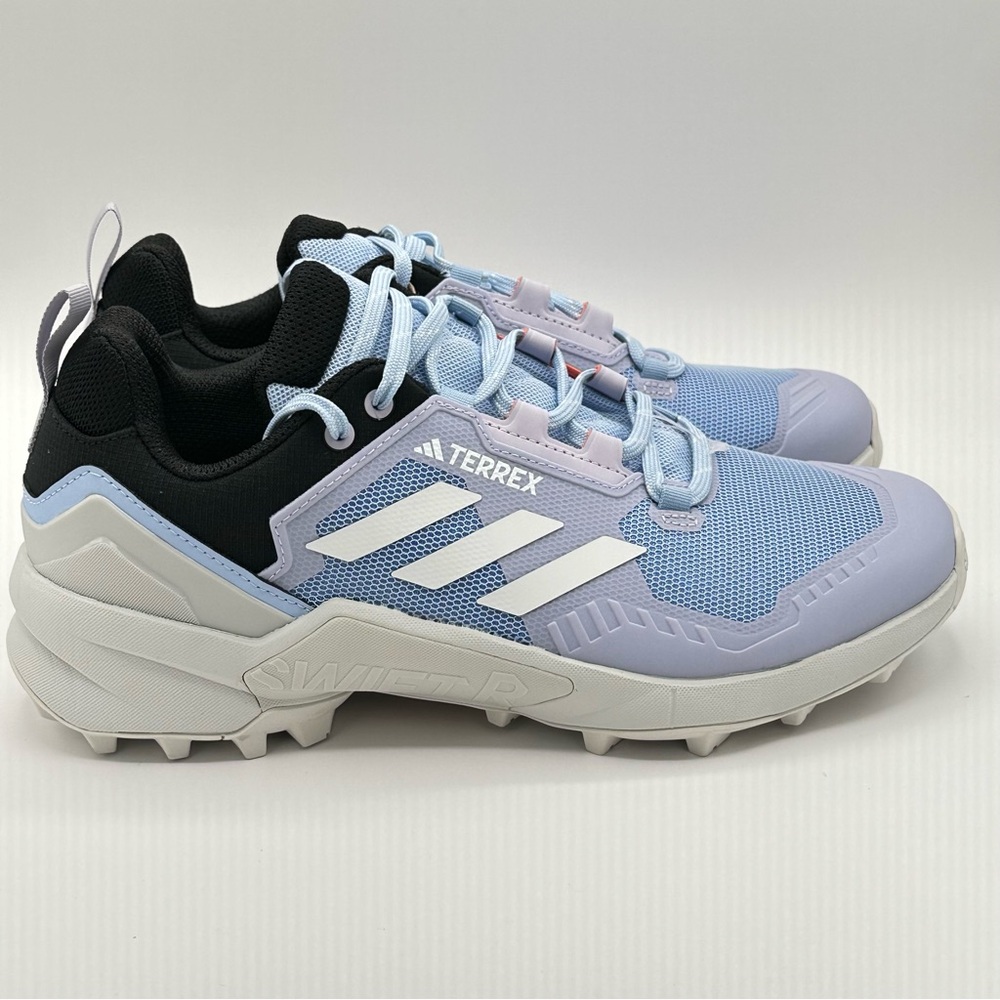 Women’s Adidas Hiking Shoes Size 10 Terrex Swift R3 Blue Dawn HQ1058 New - Picture 3 of 9